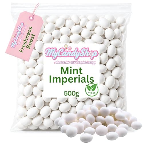 Image of MyCandyShop Mint Imperials 500g - Mints Sweets Made with Natural Peppermint Oil - Sweets in bulk cheap - Made in the UK