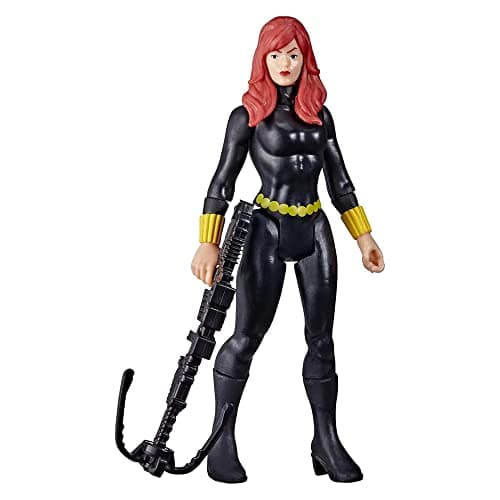 Image of Marvel Hasbro Legends Series 3.75-inch Retro 375 Collection Black Widow Action Figure Toy, 1 Accessory, Multicolor, (F3818)