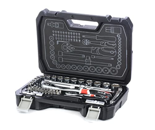 Image of YATO YT-38782 - Socket Set 1/4-inch and 1/2-inch (72 Pieces)