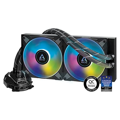 Image of ARCTIC Liquid Freezer II 280 A-RGB - Multi-compatible all-in-one CPU AIO water cooler with A-RGB, efficient PWM-controlled pump, fan speed: 200-1900 RPM, LGA1700 compatible - Black