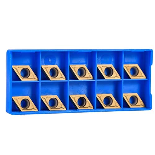 Image of 10Pcs DCMT11T304-HM YBC251 CNC Turning Inserts Set Golden Carbide Lathe Turning Cutters for Lathe Milling Tool