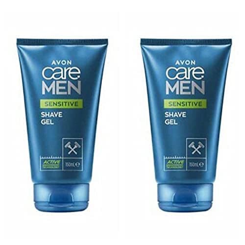 Image of Twin Pack Avon Care Men Active Sensitive Shave Gel 150millilitres