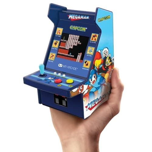 Image of My Arcade Mega Man Mini Arcade Machine - Micro Player Pro Table Top Arcade Machine, Portable Handheld Game, Retro Gaming Console, Mini Retro Games Machines for Kids & Adults
