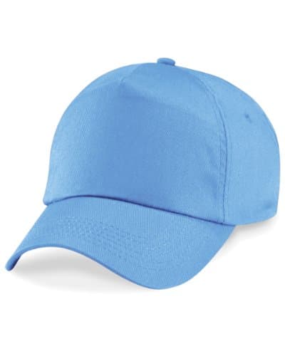 Image of Beechfield Original 5 Panel Cap Colour=Sky Blue Size=O/S