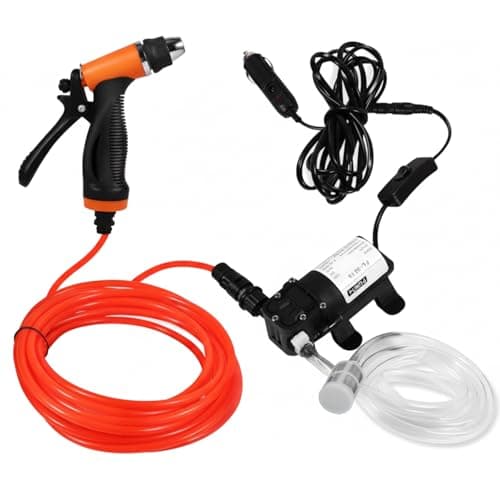 Image of 130PSI 12V High Pressure Electric Car Washer Cleaning Machine Trigger Spray Gun Washing Kit for Car Caravan Yacht Garden