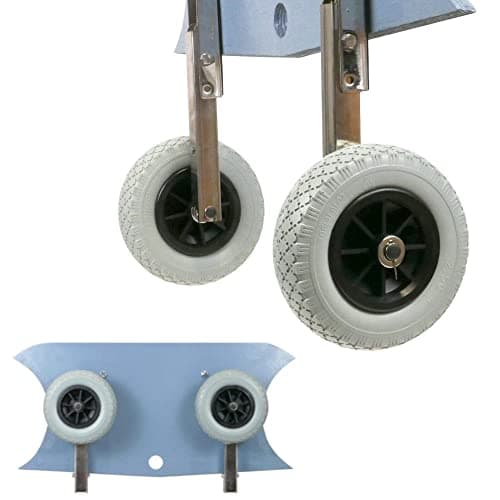 Image of Compact Folding Dinghy Wheels, Boat, Inflatable RIB Dolly Launching Wheels, Marine