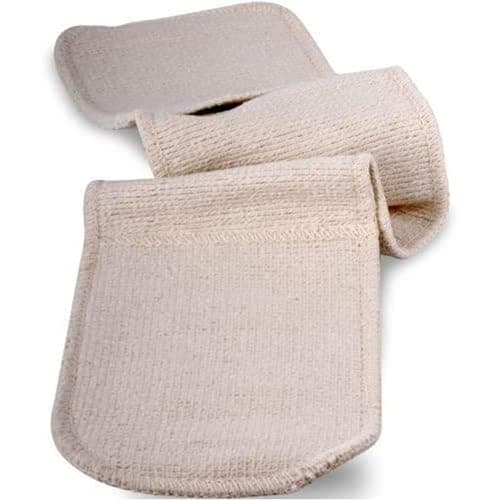 Image of Abbey 100% Cotton Professional Heavy Duty Double Sided Oven Gloves Heat Resistant – Jolly Molly Soft Commercial Thick Oven Gloves for Bakers, Chefs and Kitchen – Double Oven Mitts XL Size (91 x 17cm)