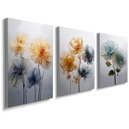 Image of prinfantasy Bedroom Wall Art Painting Pictures Canvas Framed Aesthetic Flowers Prints Home Gifts 0402