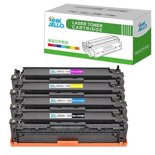 Image of InkJello Compatible Toner Cartridge Replacement for HP Colour LaserJet CM1312 CM1312n CM1312nfi CP1215 CP1217 CP1510 CP1514n CP1515n CP1518ni (BK/C/Y/M, 4-Pack)
