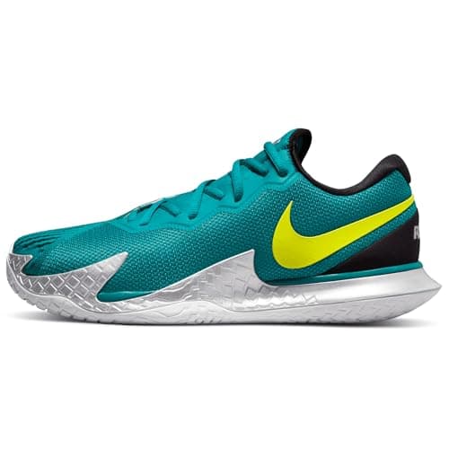 Image of NikeCourt Zoom Vapor Cage 4 Rafa Men’s Hard Court Tennis Shoes (Bright Spruce/Black/White/Atomic Green), Bright Spruce/Black/White/Atomic Green, 12