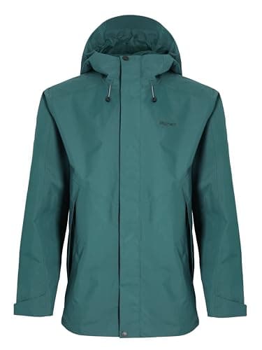 Image of Rohan Men's Coniston Waterproof Jacket, Hiking, Walking With Adjustable Hood - Fir Green, Medium