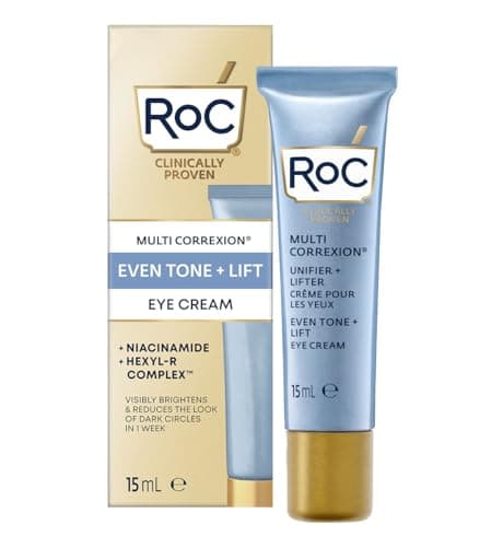 Image of RoC Multi Correxion Even Tone + Lift Eye Cream | Targets Wrinkles & Dark Circles, With Niacinamide | 15 ml