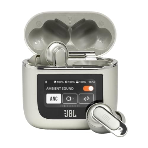 Image of JBL Tour Pro 2, Wireless Bluetooth Earphones with Noise Cancelling Technology, Hands-Free Calling and Up to 40 Hours Battery Life, in Champagne