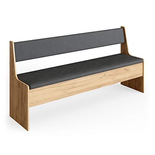 Image of Vicco Dining room corner bench Roman, Goldkraft oak, 166.6 x 41.5 cm, suitable for space-saving corner solutions in dining areas