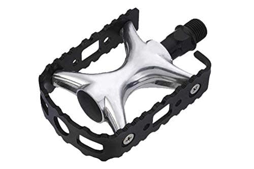 Image of Raleigh - REA426 - Alloy Platform Bicycle Pedal with Steel Cage for Trekking and Leisure Cycling with 9/16 Inch Steel Axle in Black
