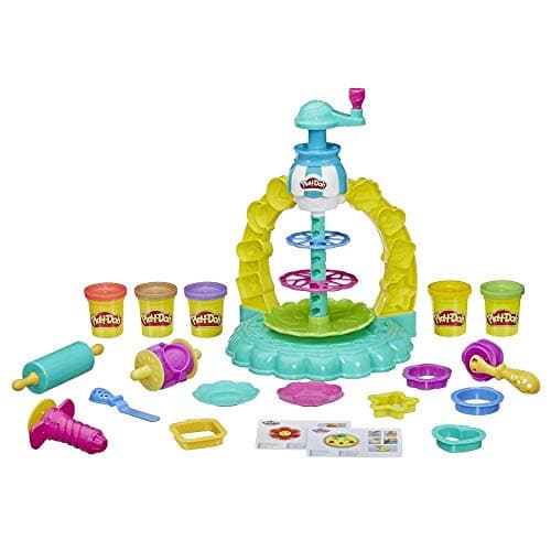 Image of Play-Doh Kitchen Creations Sprinkle Cookie Surprise Play Food Set with 5 Non-Toxic Colours