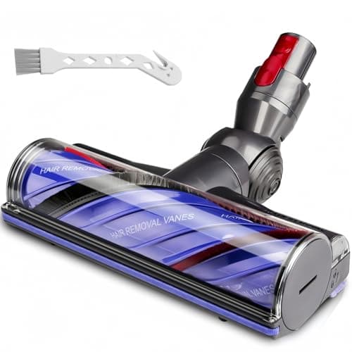 Image of Anti-Tangle Motorhead for Dyson V7 V8 V10 V11 V15 Vacuum Cleaner, Motorised Direct Drive Replacement Brush Head Attachment for Hard Floor & Carpet, Pet Hair Removal Vanes Parts SV10 SV12 SV14