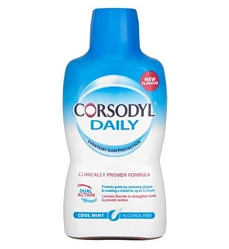 Image of Corsodyl Daily Cool Mint Alcohol Free Mouthwash 500Ml