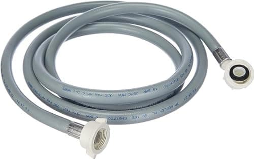 Image of Xavax Cold Water Inlet Hose | for Washing Machine | 2.5m | 3/4" Union Nut Straight | 3/4" Union Nut Angled | Screen and Rubber Seal | VDE Tested
