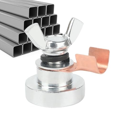 Image of Magnetic Ground Clamp Welding - Heavy Duty Welding Support Clip | Heavy Duty Strong Soldering Support Head for Construction Site Home