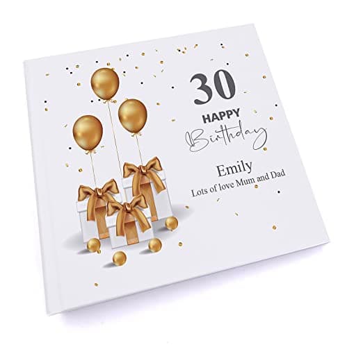 Image of Personalised 30th Birthday Photo Album Gift With Presents
