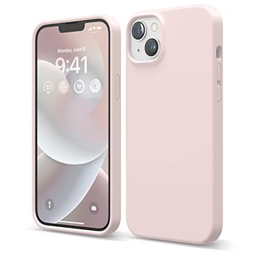 Image of elago Liquid Silicone Case Compatible with iPhone 14 Plus Case (6.7"), Premium Silicone, Full Body Protection - 4 Layer Shockproof Phone Cover, Anti-Scratch Soft Microfiber Lining (Lovely Pink)