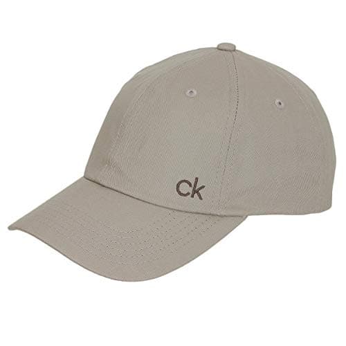 Image of Calvin Klein Mens Classic Cotton 6 Panel Cap - Sand - One Size