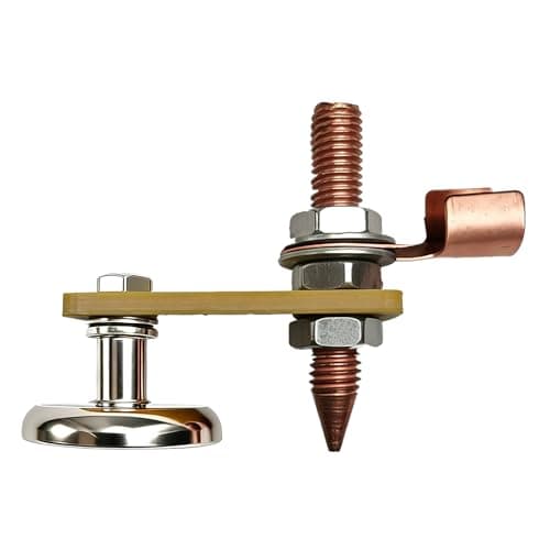 Image of Welding Magnetic Ground Clamp, Metalworking Welding Magnet Head Strong Magnetic Ground Clamp Support Tool, for Automotive Sheet Metal Repair