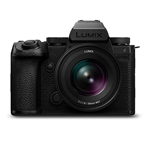 Image of Panasonic LUMIX DC-S5M2XCE Full Frame Mirrorless Camera with LUMIX S 50mm F1.8 Lens, 4K 60P & 6K 30P Unlimited Recording, Flip Screen, Wi-Fi, Phase Hybrid AF, Active is, DMW-BLK22 Battery Pack, Black