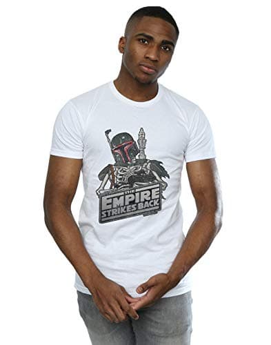 Image of Star Wars Men's Boba Fett Skeleton T-Shirt White XXX-Large