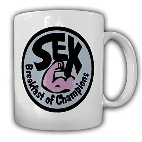 Image of Sex - Breakfast Of Champions Funny Tea / Coffee Mug - James Hunt Patch, Racing, 70s, Winner, Hunt The Shunt #17056