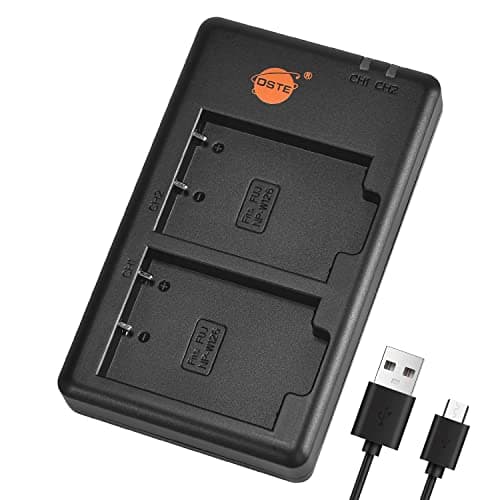 Image of DSTE BC-W126 Battery USB Dual Charger Compatible for Fuji NP-W126, NP-W126S Battery, Fujifilm FinePix HS30EXR, HS33EXR, HS35EX, HS50EXR, X-A1, X-E1, X-E2, X-M1, X-Pro1, X-T1 Camera