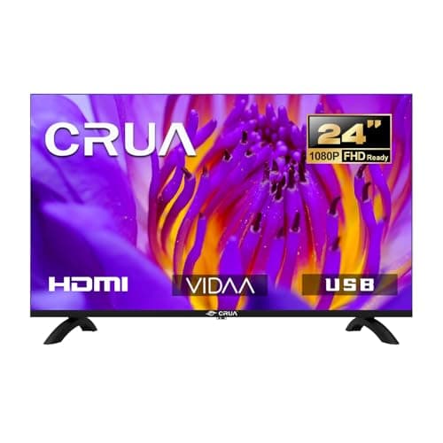 Image of CRUA 24 inch (60 cm) Smart TV, VIDAA TV, HD Ready, Triple Tuner, Dolby Audio, Google Assistant, YouTube, Netflix, Disney+, DAZN, Google Play Store – Compact and Smart for your home (2024 model)