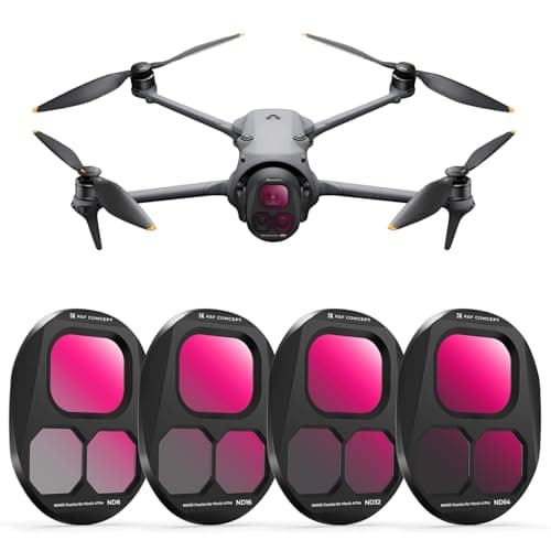 Image of K&F Concept Filters ND8,ND16, ND32, ND64 Compatible with DJI Mavic 4 Pro, Neutral Density Optical Glass with 28-layer Coating HD Filter Set