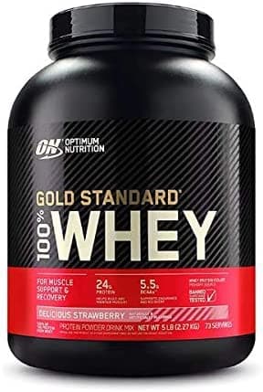 Image of Optimum nutrition Whey Gold Standard - 5lb Delicious Strawberry