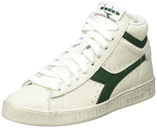Image of Diadora Game L HIGH Waxed, Gymnastics Shoe, White/FOGLIAGE,