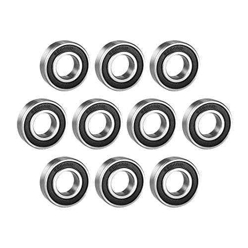 Image of sourcing map 6004RS Deep Groove Ball Bearing Single Sealed 160104, 20mm x 42mm x 12mm Chrome Steel Bearings (Pack of 10)