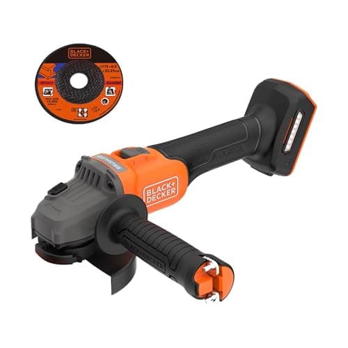 Image of BLACK+DECKER 18V Brushless Cordless Grinder, 115cm, Bare, BCG6L8N-XJ
