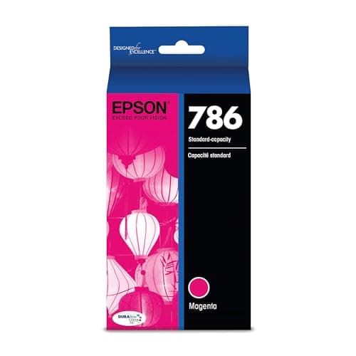 Image of Epson 786 DURABrite Ultra Ink Standard Capacity Magenta Cartridge (T786320) Works with WorkForce WF-5110, WF-5190, WF-5620, WF-5690