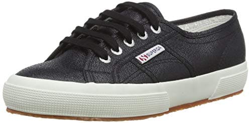 Image of Superga Women's 2750-lamew Low-Top Sneakers, Black Black 999, 5.5 UK