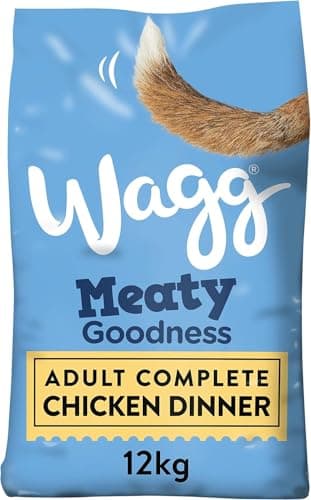 Image of Wagg Meaty Goodness Complete Dry Adult Dog Food Chicken Dinner 12kg - Meaty Ingredients Come 1st