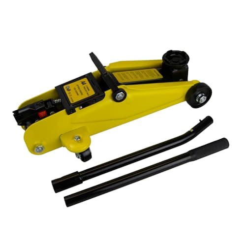 Image of AA 2 TONNE TROLLEY JACK AA3282 Lifting Range - For Cars/Vehicles - TUV/GS Approved - Includes Case/Instructions,black yellow,-135mm to 330mm