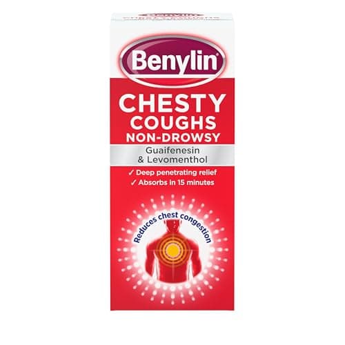 Image of Benylin Chesty Coughs Non-Drowsy (1x 300ml), Cough Syrup for Deep Penetrating Relief, For Mucus Relief and Reduces Chest Congestion, Cough Syrup Soothes Your Cough Fast