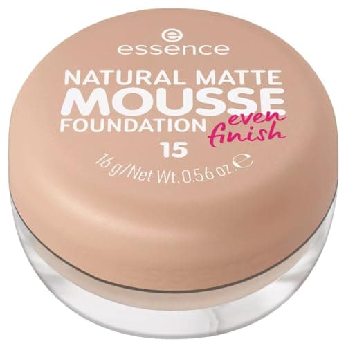 Image of Essence Cosmetics NATURAL MATTE MOUSSE FOUNDATION, mattifying, covering, express result, matte (16g)