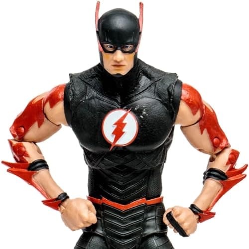 Image of McFarlane Toys, 7-Inch DC Dark Nights Death Metal: Speed Metal Barry Allen West Action Figure with 22 Moving Parts, Collectible DC Figure with Unique Collectible Character Card – Ages 12+