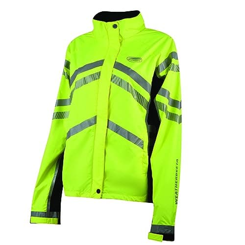 Image of Weatherbeeta Reflective Lightweight Waterproof Jacket, Hi Vis Yellow, Adults XS
