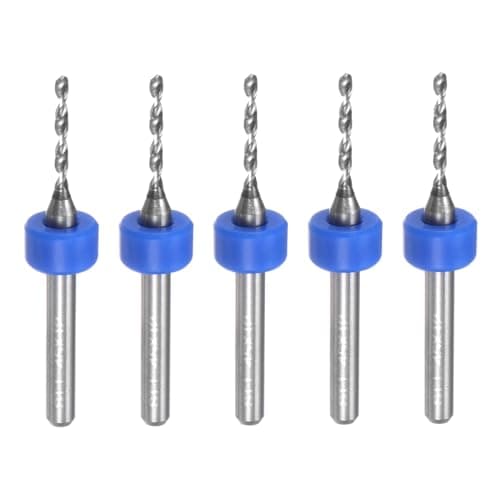Image of sourcing map PCB Drill Bits 1.45mm Tungsten Carbide Rotary Tool Jewelry CNC Engraving Print Circuit Board Micro Drill Bits 1/8 Inch Shank 5 Pcs