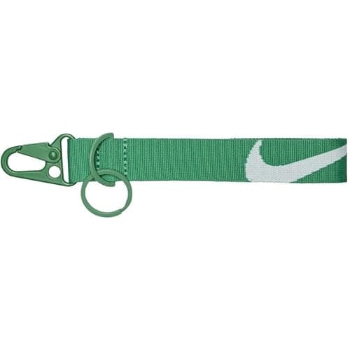 Image of Nike Wrist Lanyard Big Swoosh – Key Holder Wrist Strap, Stadium Green/Stadium Green/White, One Size