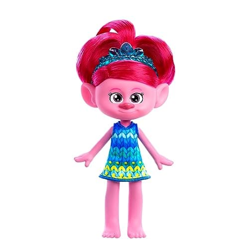 Image of ​DreamWorks Trolls Band Together Trendsettin’ Fashion Doll, Queen Poppy with Vibrant Hair & Accessory, Toys Inspired by the Movie, HNF13