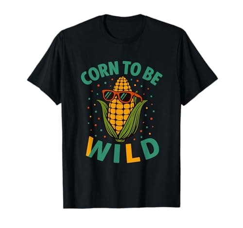 Image of Corn to Be Wild Funny Vegetable Quote T-Shirt